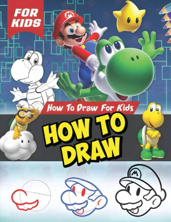 How To Draw Video Game: Learn To Draw All Your Favorite Characters Step-By-Step For Kids And All Fans (Birthday-Holiday Gifts) (Manx Edition)