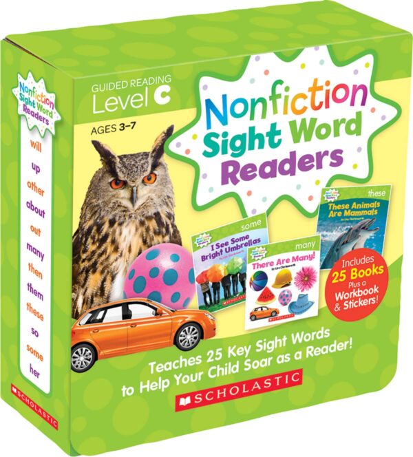 Scholastic Teacher Resources Nonfiction Sight Word Readers Parent Pack, Level C, Pre-K To 1St Grade