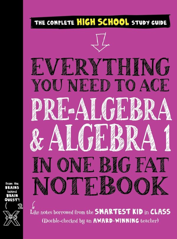 Workman Publishing Ace Pre-Algebra And Algebra I In One Big Fat Notebook (Big Fat Notebooks)