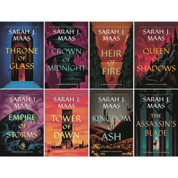 Throne Of Glass Series Collection 8-Book Set By Sarah J. Maas