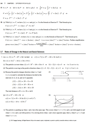 Calculus: Early Transcendentals (9th Edition) Solutions Manual