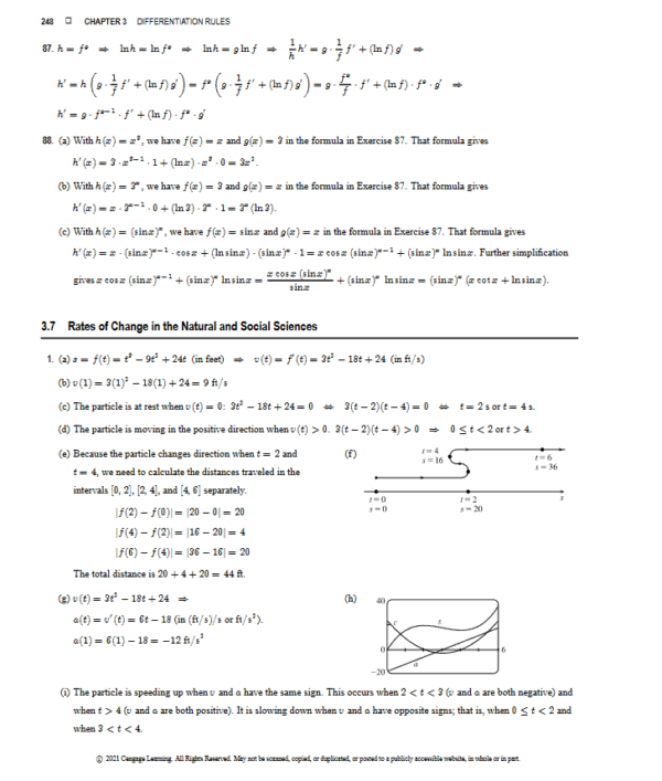 Calculus: Early Transcendentals (9Th Edition) Solutions Manual