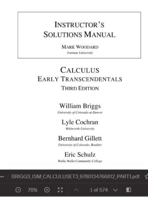 Calculus: Early Transcendentals, 3rd Edition  Briggs  Solutions