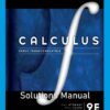 Calculus: Early Transcendentals (9th Edition) Solutions Manual