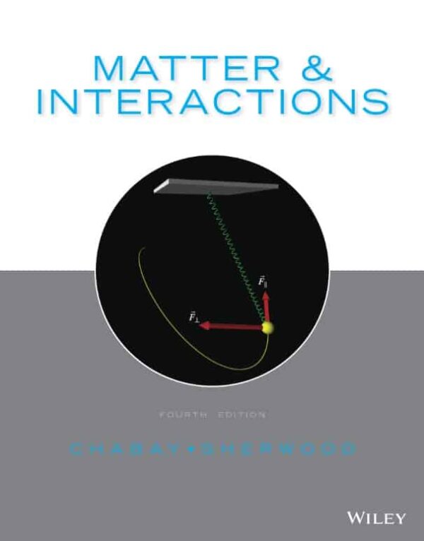 Matter And Interactions 4Th Edition