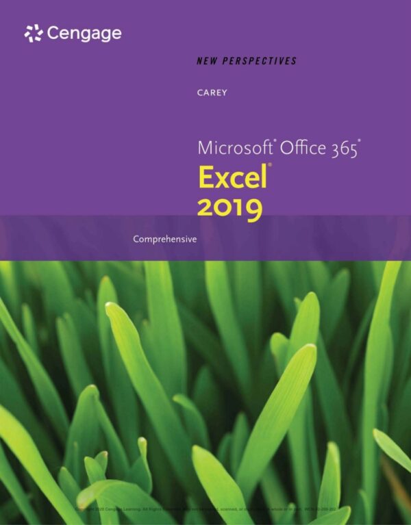 New Perspectives Microsoft Office 365 &Amp; Excel 2019 Comprehensive 1St Edition