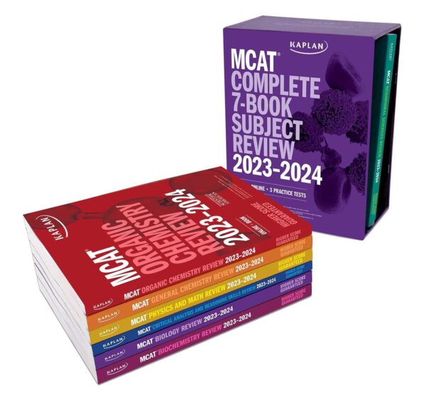 2023-2024 Mcat Complete 7-Book Subject Review: Set Includes 7 Books + 3 Practice Tests