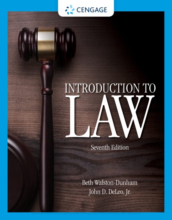 Introduction To Law, 7Th Edition: Your Comprehensive Guide To Legal Concepts And Principles