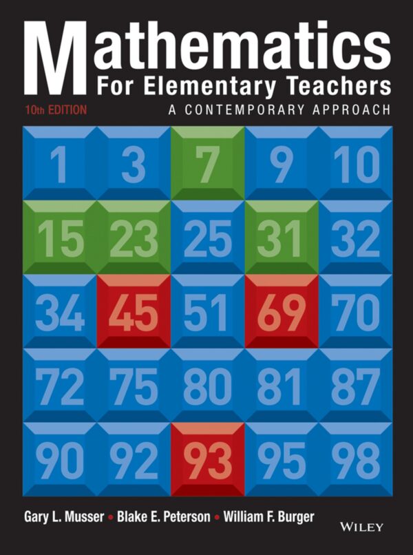 Contemporary Mathematics For Elementary Teachers: A Practical Approach (10Th Edition)