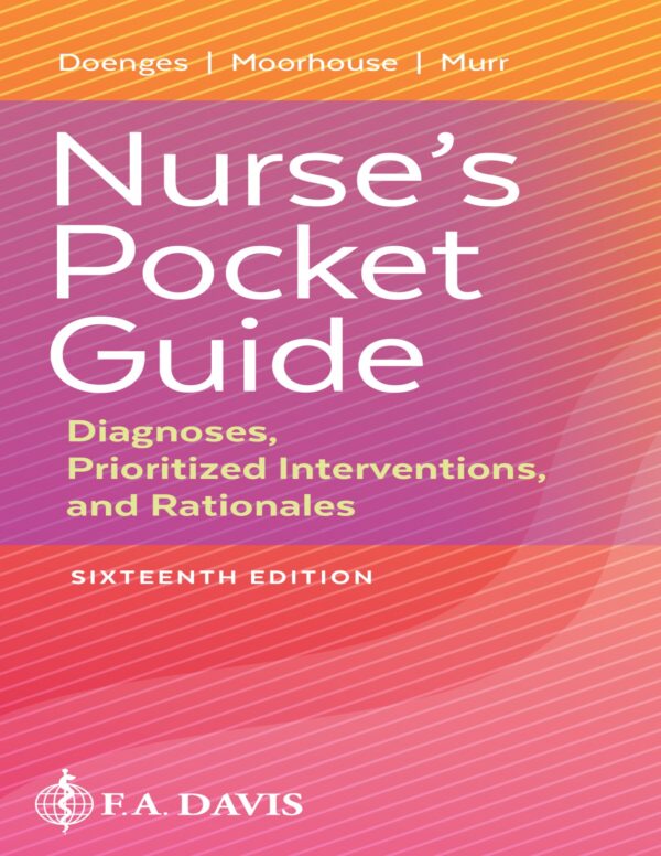 Nurses' Pocket Guide: Diagnosis And Care Planning (16Th Edition)