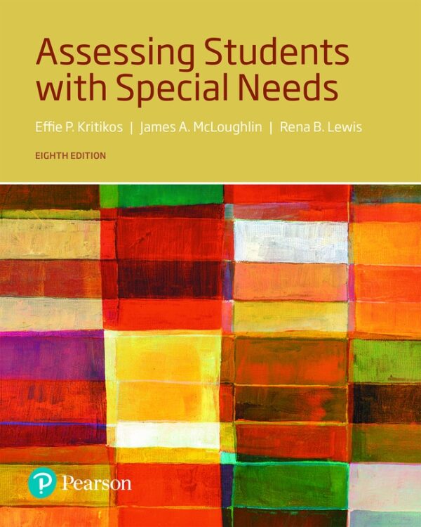 Assessing Students With Special Needs 8Th Edition