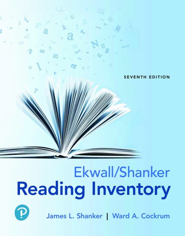 Ekwall/Shanker Reading Inventory 7Th Edition