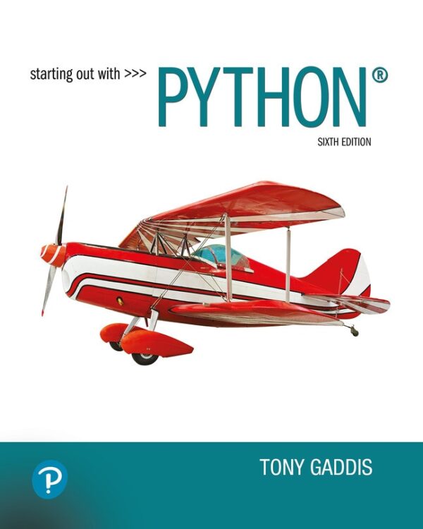 Starting Out With Python 6Th Edition