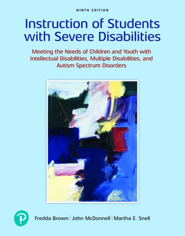 Instruction Of Students With Severe Disabilities 9Th Edition