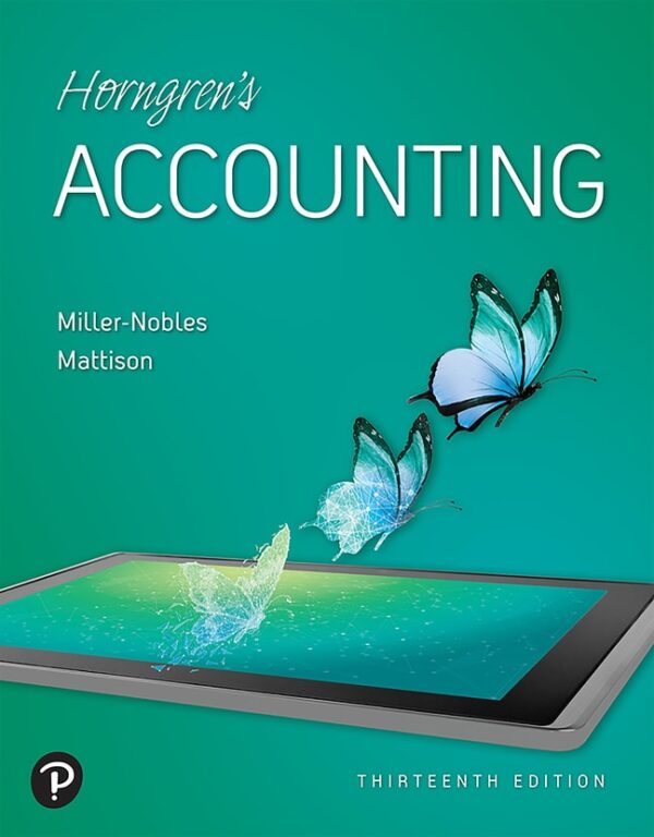 Horngren'S Accounting 13Th Edition