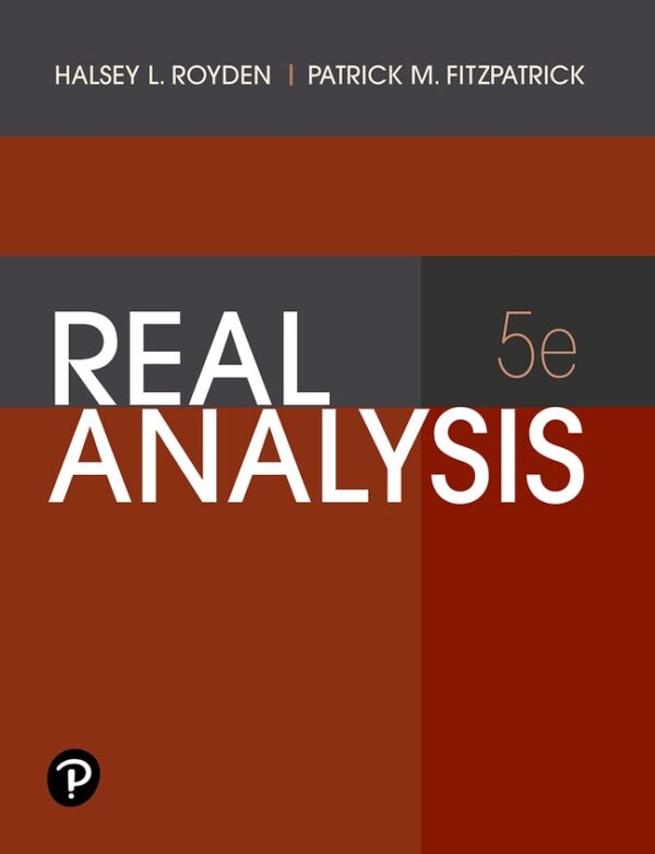 Real Analysis 5Th Edition