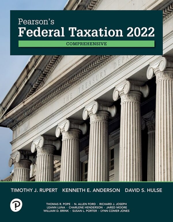 Pearson'S Federal Taxation 2022 Comprehensive 35Th Edition