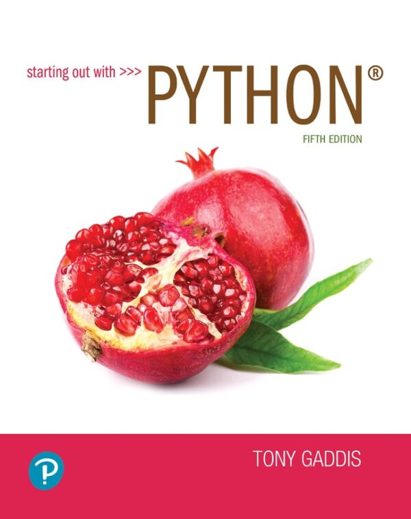 Starting Out With Python5Th Edition