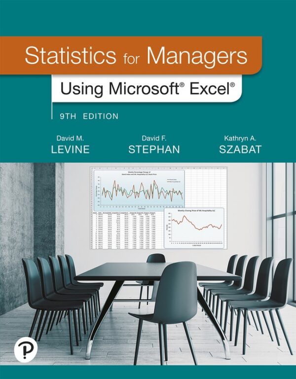 Statistics For Managers Using Microsoft Excel 9Th Edition