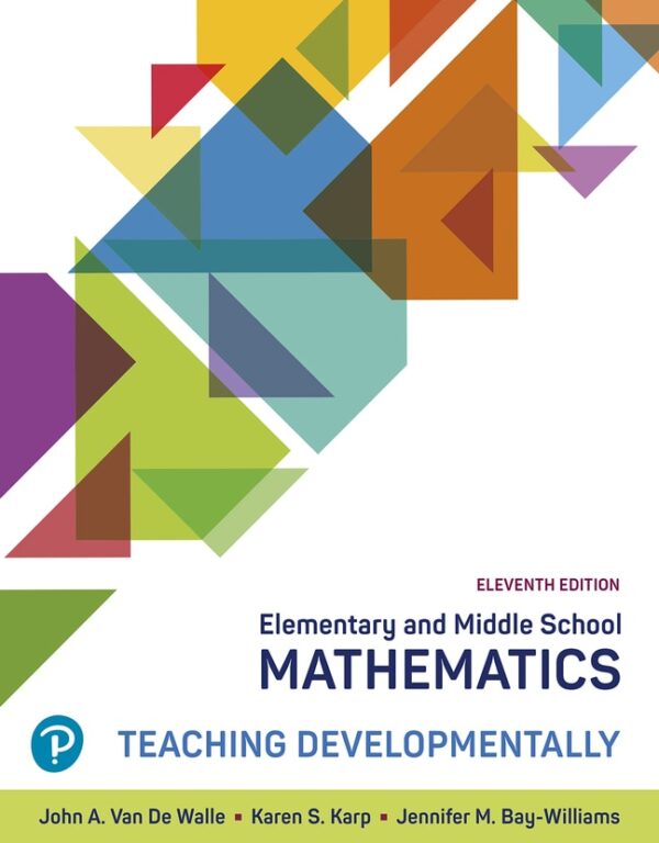 Elementary And Middle School Mathematics: Teaching Developmentally 11Th Edition