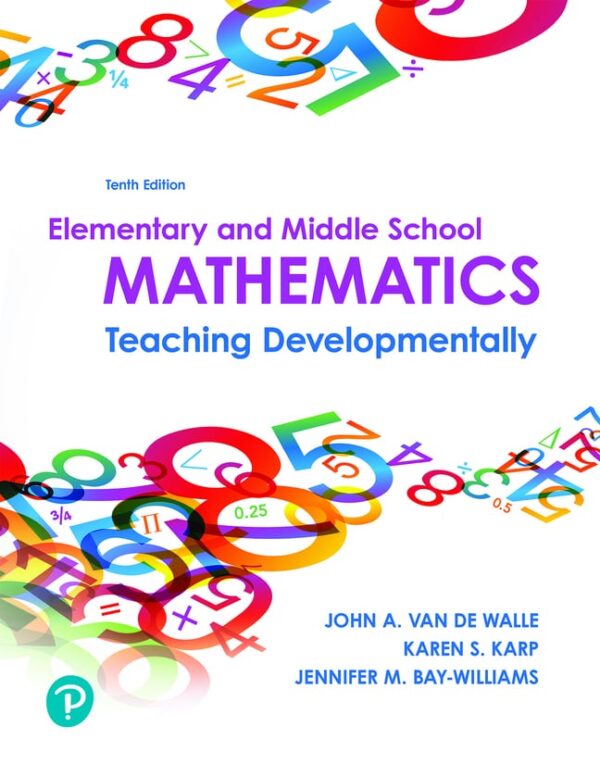 Elementary And Middle School Mathematics: Teaching Developmentally10Th Edition