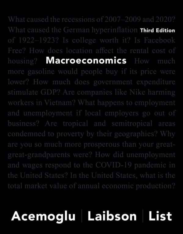 Macroeconomics 3Rd Edition