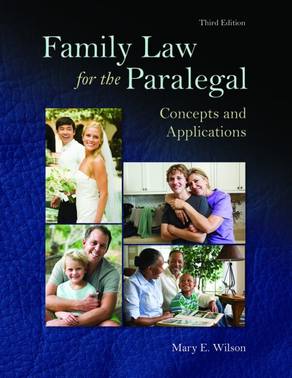 Family Law For The Paralegal: Concepts And Applications 3Rd Edition