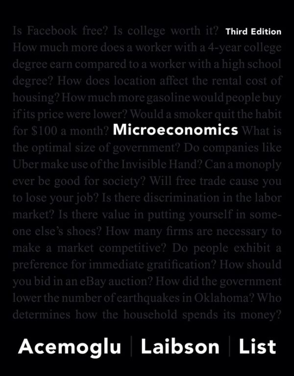 Microeconomics 3Rd Edition