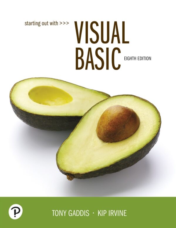 Starting Out With Visual Basic 8Th Edition