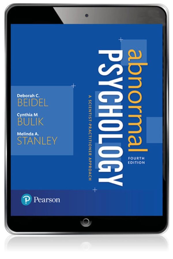 Abnormal Psychology: A Scientist-Practitioner Approach 4Th Edition