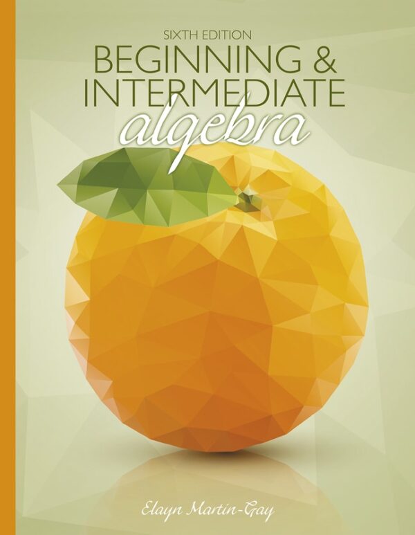 Beginning &Amp; Intermediate Algebra 6Th Edition