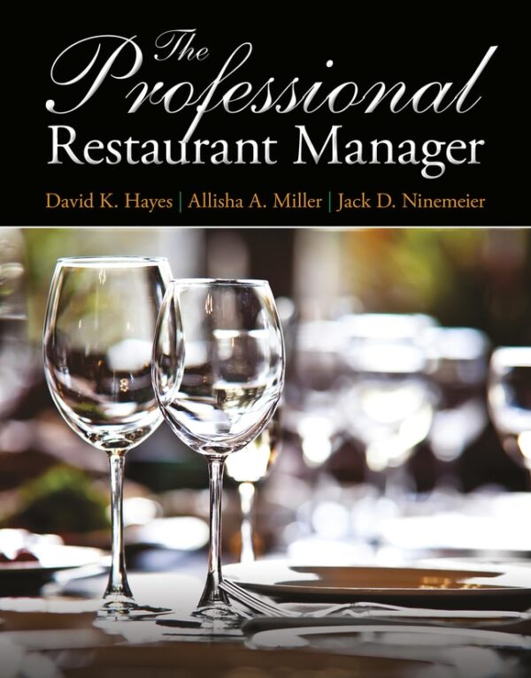 Professional Restaurant Manager, The 1St Edition