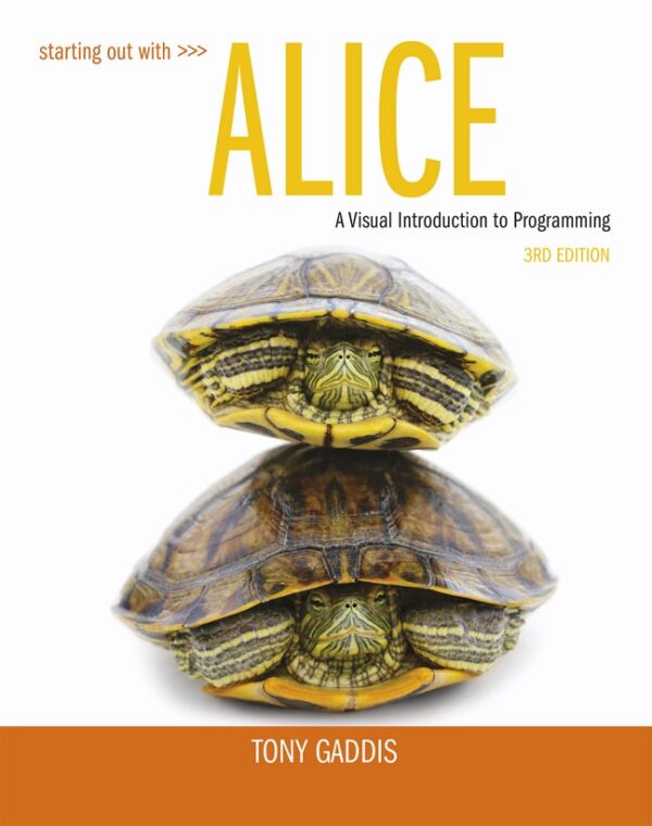 Starting Out With Alice 3Rd Edition